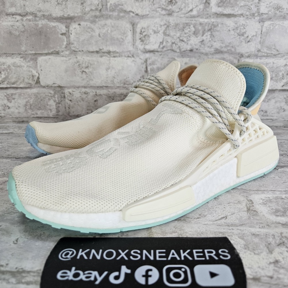 adidas NMD Human Race Pharrell N.E.R.D. Chalk White 2021 GW0246 Men's Size 10.5
